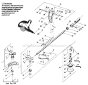Page B Diagram and Parts List for YP150  Weed Eater Trimmer